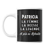 Mug prénom Patricia cadeau départ retraite - Planetee