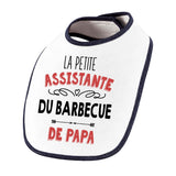 Bavoir bébé fille La Petite Assistante du Barbecue de Papa - Planetee