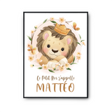 Affiche Mattéo bébé Lion Roi - Planetee