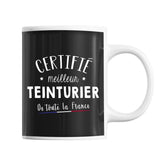 Mug Homme Teinturier Meilleur de France | Tasse Noire métier - Planetee