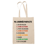 Tote Bag Poker Journée Parfaite - Planetee