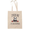 Sac Tote Bag J'peux pas Haltérophilie beige - Planetee