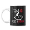 Mug Lancer du poids j'peux pas Noir - Planetee
