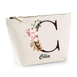 Trousse Célia Lettre fleur - Planetee