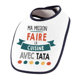 Bavoir bébé Ma mission Cuisine avec Tata - Planetee