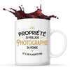 Mug blanc Propriété du Meilleur Photographe - Planetee