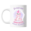 Mug Meilleure Petite Soeur Licorne - Planetee