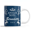 Tasse Noël Bernadette Bleu - Planetee