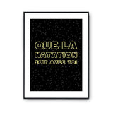 Affiche natation soit avec toi - Planetee