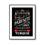 Affiche Turquie Femme Parfaite - Planetee