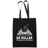 Sac Tote Bag Roller Légende tu deviendras Noir - Planetee