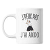 Mug Aikido j'peux pas Blanc - Planetee