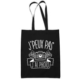 Sac Tote Bag Photo Je peux pas Noir - Planetee