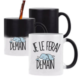 Mug Magique Éléphant Je le ferai demain - Planetee