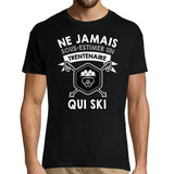 T-shirt Homme ski trentenaire - Planetee