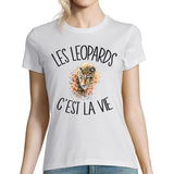T-shirt femme leopard c'est la vie - Planetee