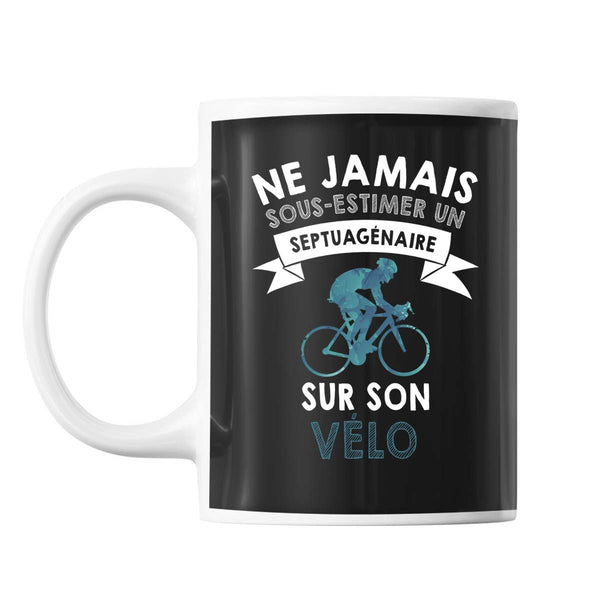 Mug vélo Septuagénaire Homme 70 ans - Planetee