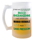 Chope de bière Maman Bucco Rhodanienne Chauvine Sans Pression - Planetee