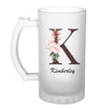 Chope de bière Kimberley Lettre Fleur - Planetee