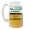 Chope de bière Maman Garonnaise Chauvine Sans Pression - Planetee