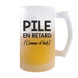 Chope de bière Pile en retard (comme d'hab) - Planetee