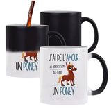 Mug magique Amour Poney - Planetee