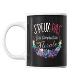 Mug Composition florale j'peux pas Noir - Planetee
