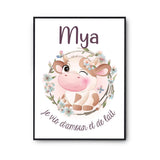 Affiche Mya Amour et Biberon de Lait Vache - Planetee