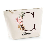 Trousse Charline Lettre fleur - Planetee