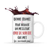 Mug Chef de service ça n'existe pas homme - Planetee