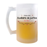 Chope de bière Auxiliaire de justice au Top Femme - Planetee