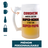 Cadeau Papa Super Héros Fête des Pères Prénom Personnalisable - Planetee