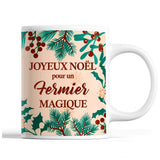 Tasse Noël Fermier homme Beige - Planetee