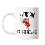 Mug Breakdance j'peux pas Blanc - Planetee