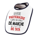 Bavoir bébé fille La Petite Partenaire de Marche de Tata - Planetee