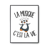 Affiche Musique c'est la vie - Planetee