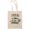 Sac Tote Bag J'peux pas Tennis beige - Planetee