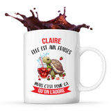 Mug Claire Elle est aux fraises - Planetee