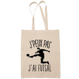 Sac Tote Bag J'peux pas Futsal beige - Planetee