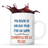 Mug Commissaire de Police Pas Besoin de Cheveux - Planetee