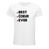 T-shirt homme Best Cœur Ever - Planetee