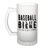 Chope de bière Baseball et bière - Planetee