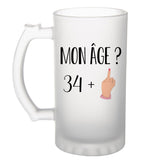 Chope de bière anniversaire 35 ans Humour Femme - Planetee