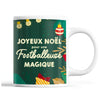 Tasse Noël Footballeuse femme Vert - Planetee