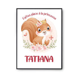 Affiche Tatiana Princesse Écureuil - Planetee