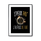 Affiche Bitcoin cryptomonnaie j'peux pas Noir - Planetee