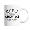 Mug Femme Agricultrice Meilleure de France | Tasse Blanc métier - Planetee