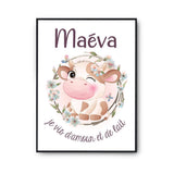 Affiche Maéva Amour et Biberon de Lait Vache - Planetee