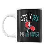 Mug Aide ménagère j'peux pas Noir - Planetee