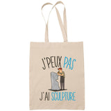 Sac Tote Bag J'peux pas Scrabble beige - Planetee
